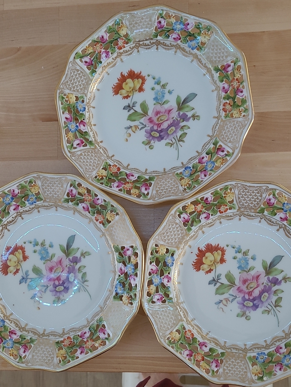Vintage RW Bavaria 3 Salad Plates